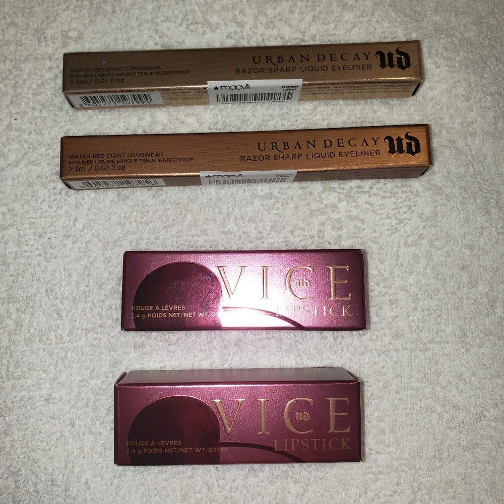 Urban Decay Razor Sharp Liquid Liner & Vice Lipsti